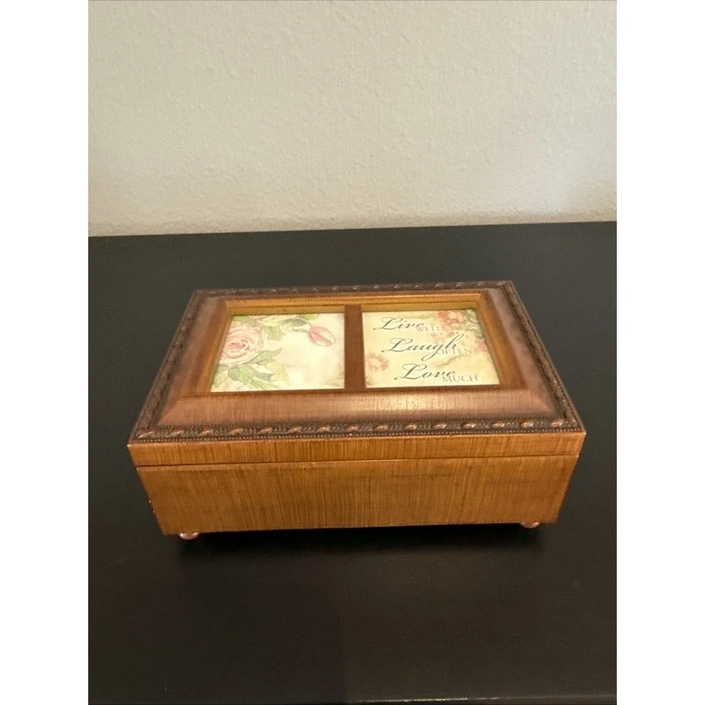 Cottage Garden Sankyo Jewelry Music Box & Photo‎ Frame What a Wonderful World